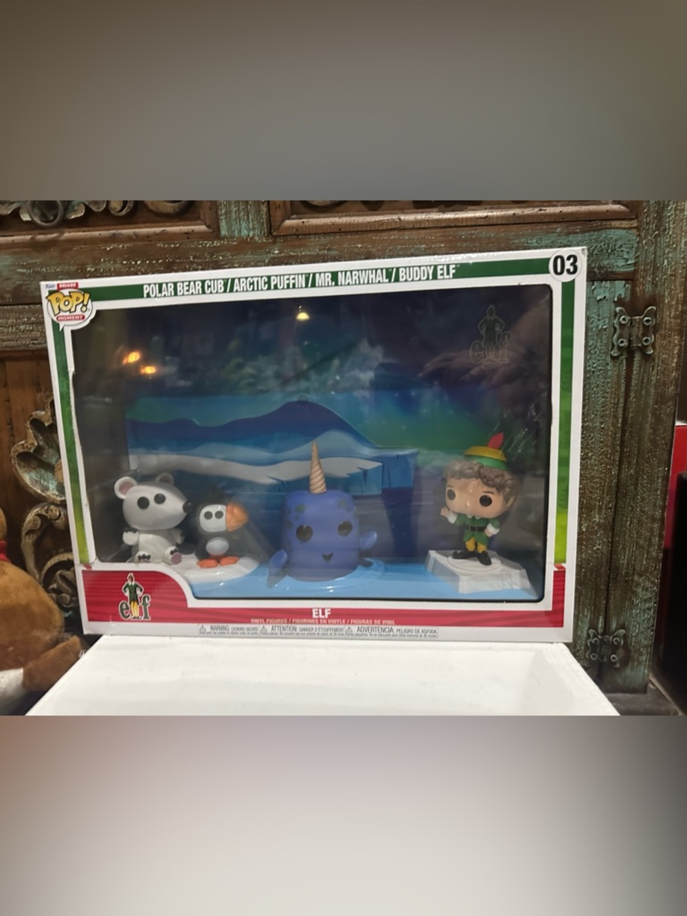 Funko Pop Deluxe Moment - Buddy Elf #03 Polar Bear Cub Arctic Puffin Mr. Narwhal